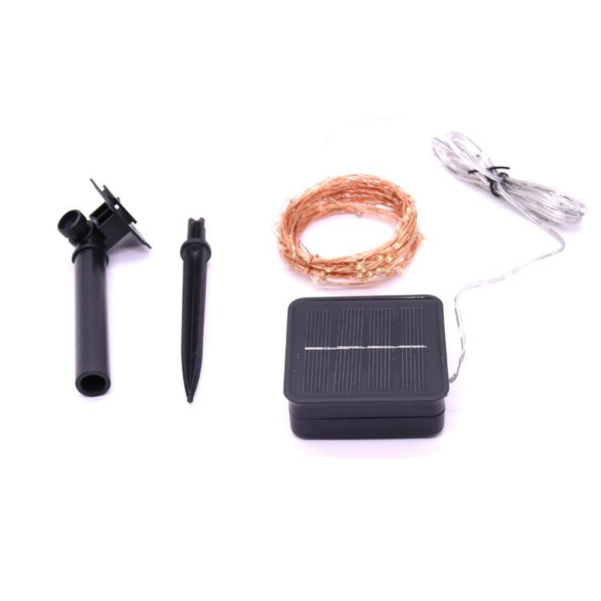 Dwa szare kable trzymane razem przez biały klips kablowy.