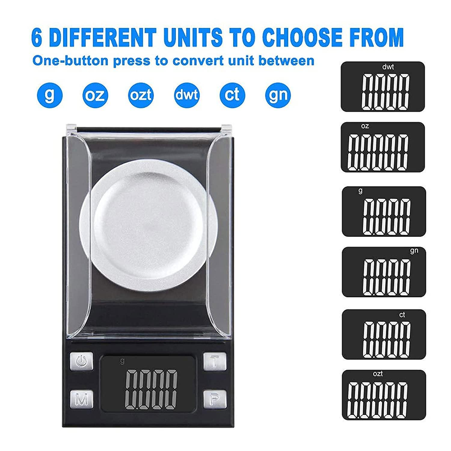 Waga cyfrowa z wieloma opcjami jednostek i przejrzystym wyświetlaczem.