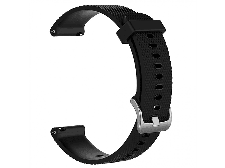 INF Polar Vantage M Armband (22 mm) Silikon, Ersatzarmband, Samsung/Huawei/Huami/Xiaomi/Chuangmi /Garmin/Fossil /Ticwatch, Samsung Galaxy Watch 3 45 mm  Samsung Galaxy Watch 42 mm  Samsung Gear S3 Classic  Samsung Gear S3 Frontier  Huawei Watch GT Runner  Huawei Watch GT3 46 mm  Huawei Watch 3  Huawei Watch3 Pro, schwarz