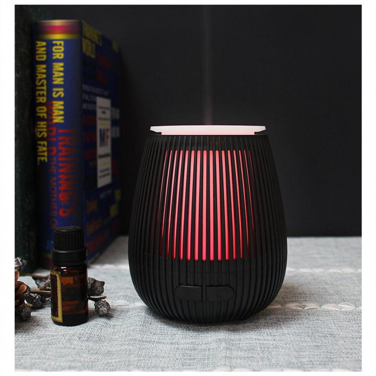 Diffuser Aromalampe Aroma (Raumgröße: Luftbefeuchter ml Luftbefeuchter 8 100 m²) schwarz INF - und