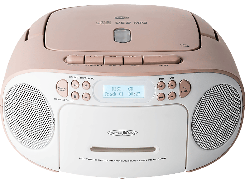 REFLEXION RCR2260DAB/PK Radio, pink FM