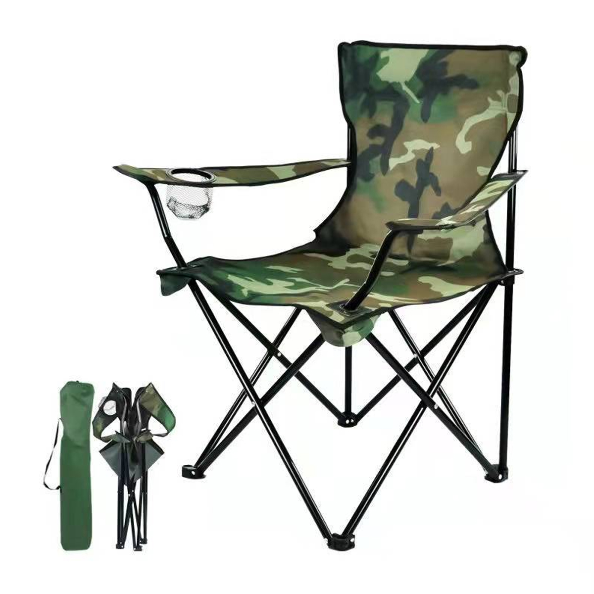 Campingstuhl,Klappstuhl,Campingmöbel,Faltstuhl,Outdoor-Stuhl-Camouflage Leichter Campingstuhl BRIGHTAKE
