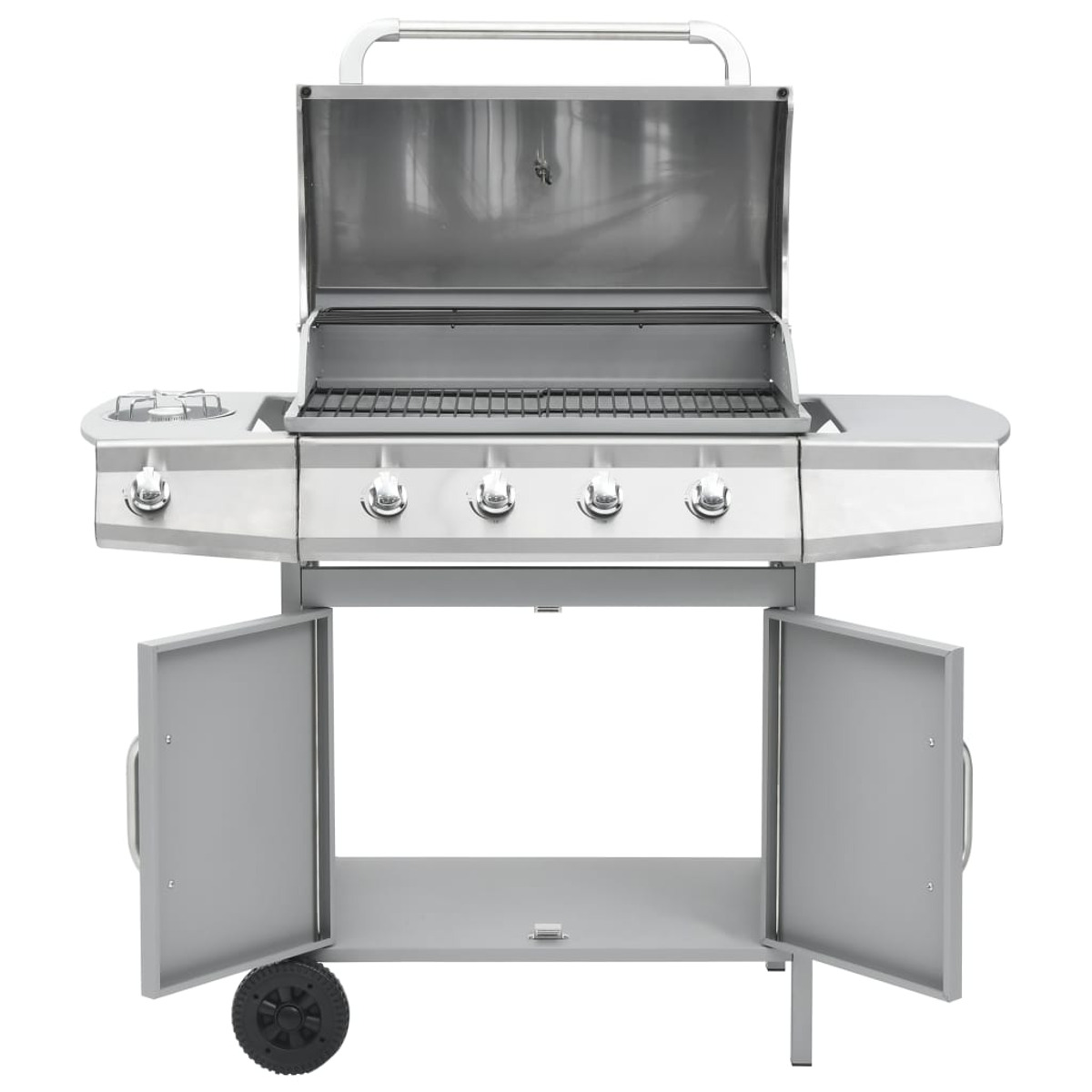 VIDAXL 310108 Silber Gasgrill, (11,6 kW)