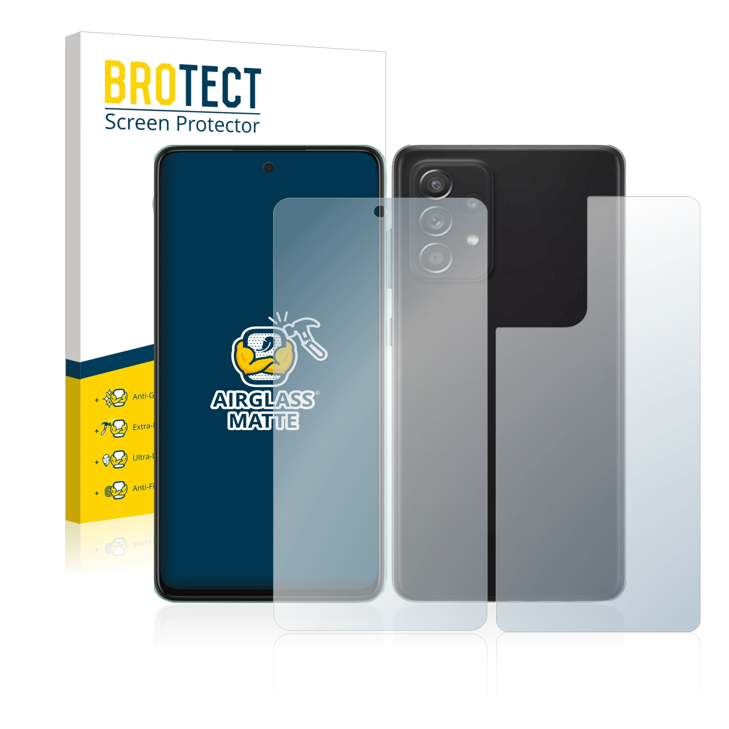 BROTECT Airglass matte Schutzfolie(für Samsung A52) Galaxy
