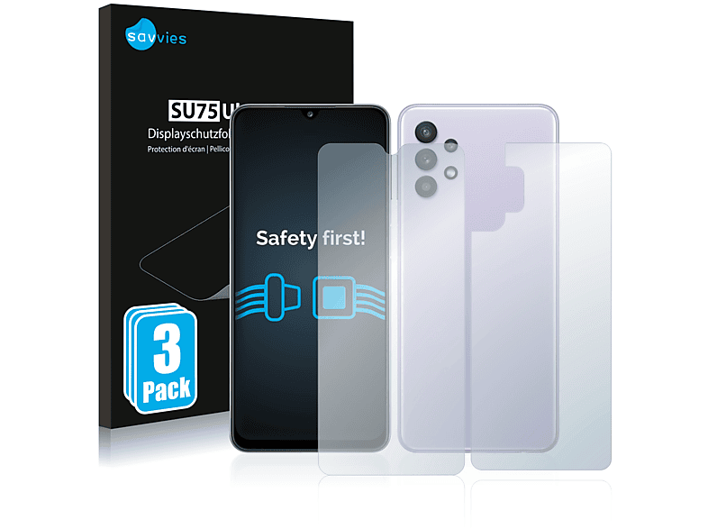 Samsung klare Galaxy 6x SAVVIES A32) Schutzfolie(für