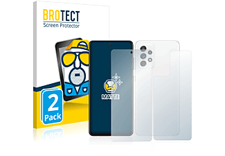 BROTECT 2x matte Schutzfolie(für Samsung Galaxy A72 5G (Vorder + Rückseite))