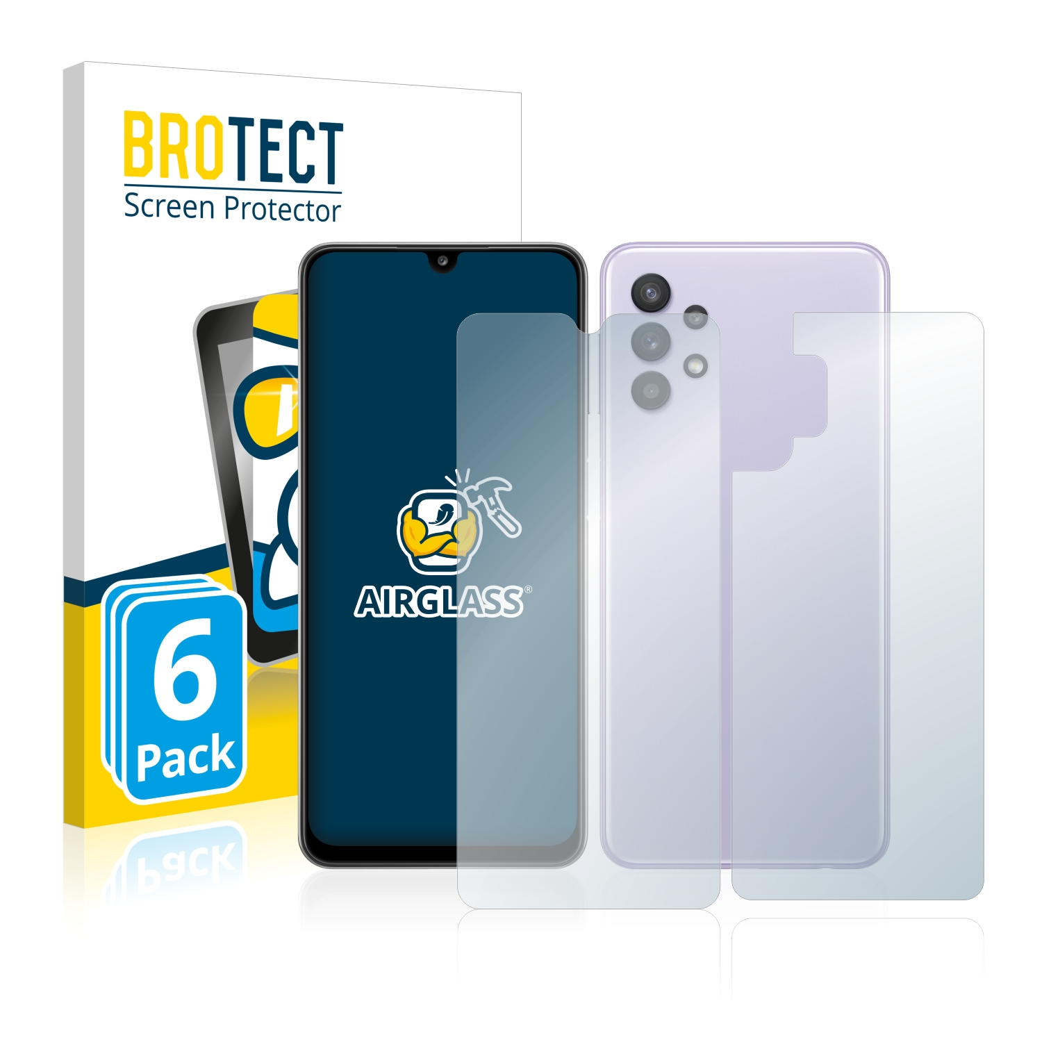 Galaxy Schutzfolie(für Airglass klare 6x A32) Samsung BROTECT