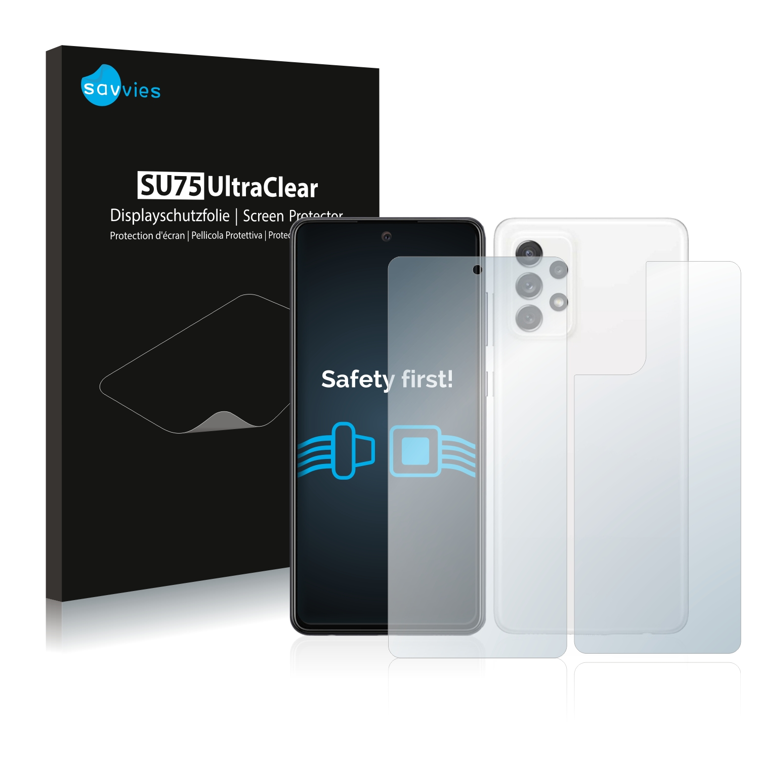 SAVVIES 5G) Galaxy Samsung Schutzfolie(für A72 18x klare