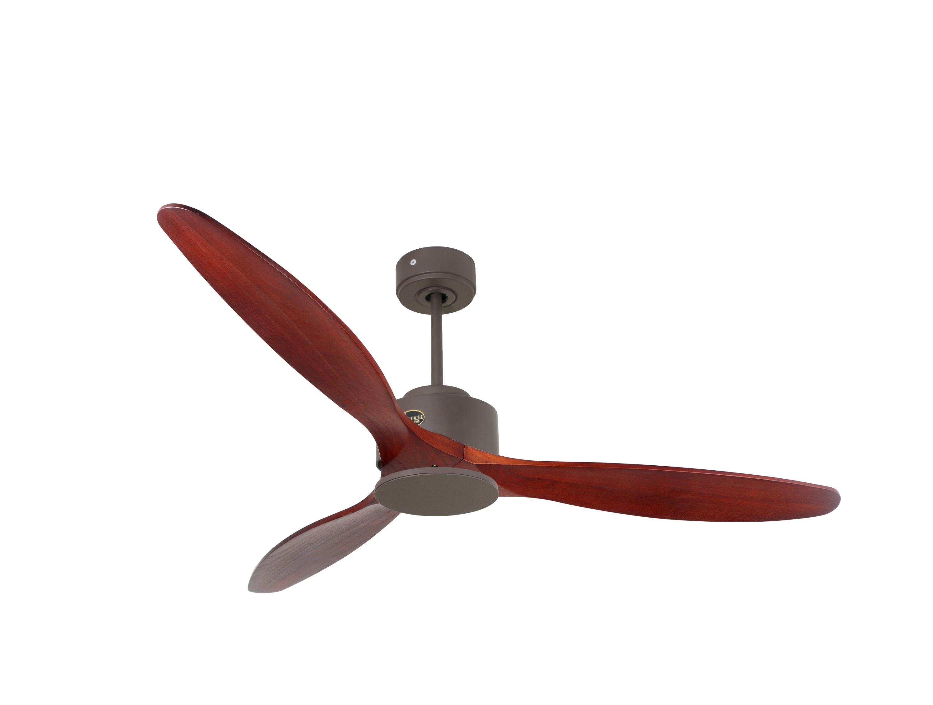 Ventilador De Techo dc6p5rw166 klassfan marrón reversible termostato wifi motor inclinados mando distancia escenarios hypersilence