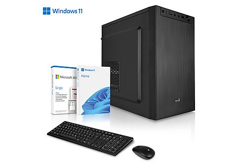 Office PC - MEGAPORT Office PC Intel, Core i5-11400 6x2,60 GHz, 16 GB RAM, 500 GB SSD, Windows 11 (32 Bit), Windows 11, negro
