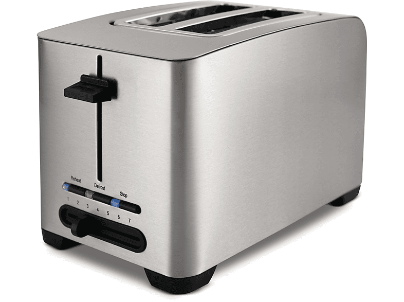 2) MORGEN Schlitze: Watt, WILFA Silber Toaster (800 TO-1S