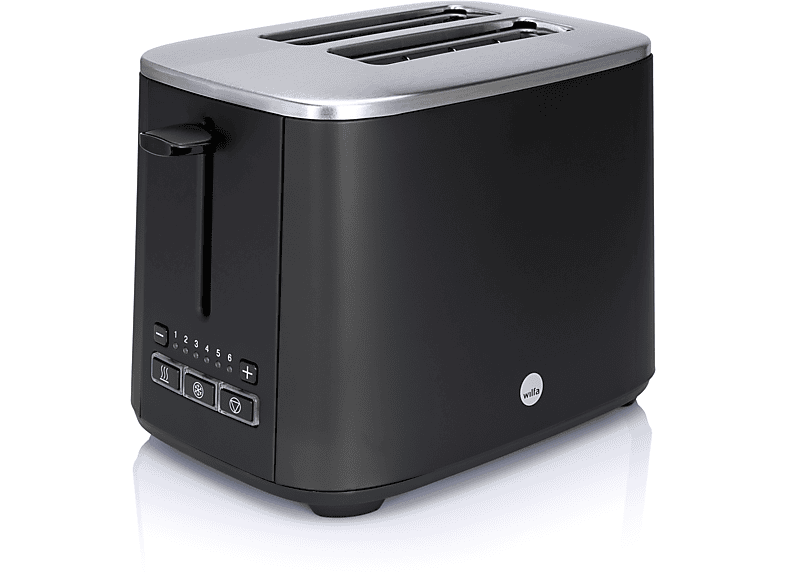 WILFA Classic CT-1000MB Toaster Schlitze: 2) (1000 Watt, Schwarz