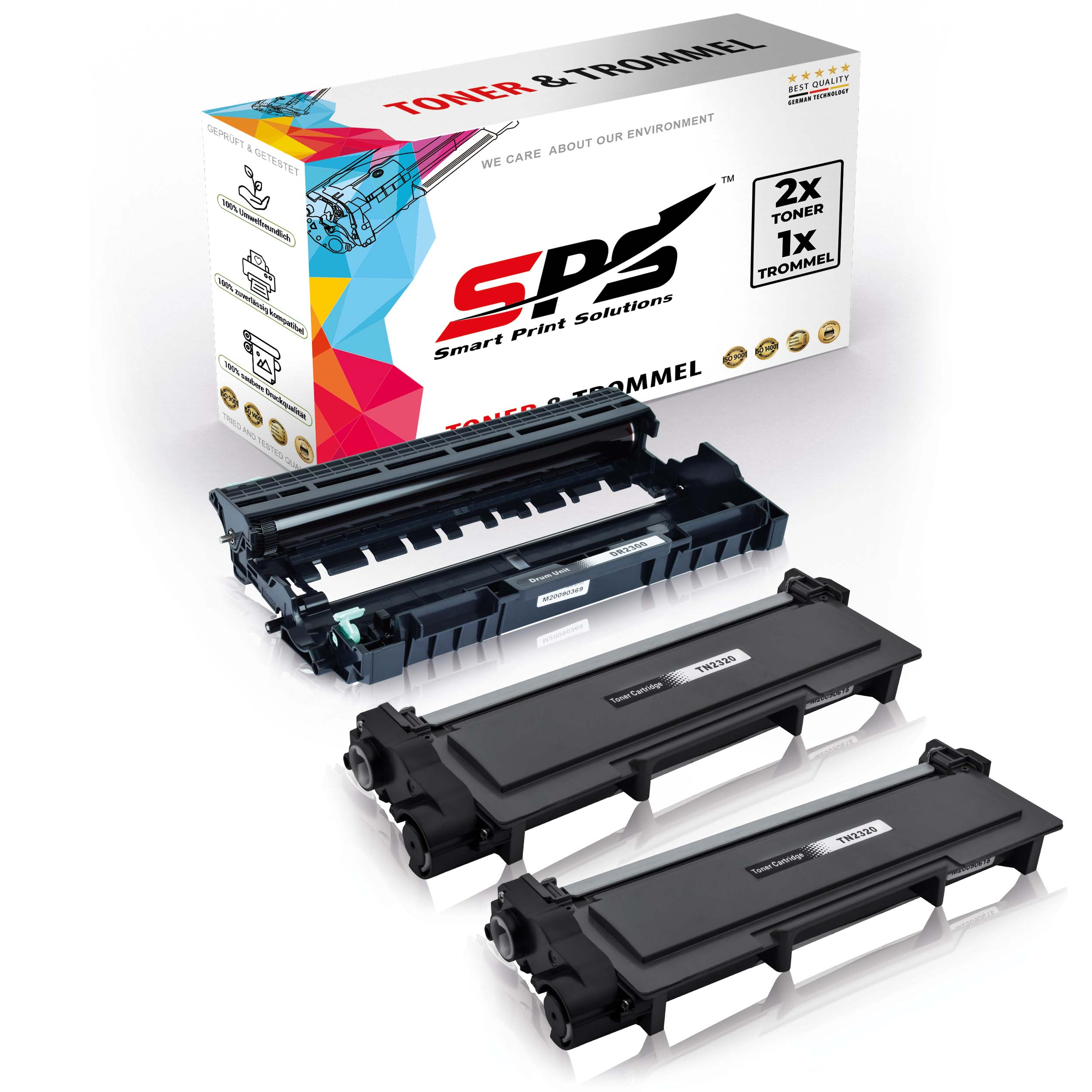 SPS S-1904 TN2320) Toner + Schwarz (DR2300 Drum Unit