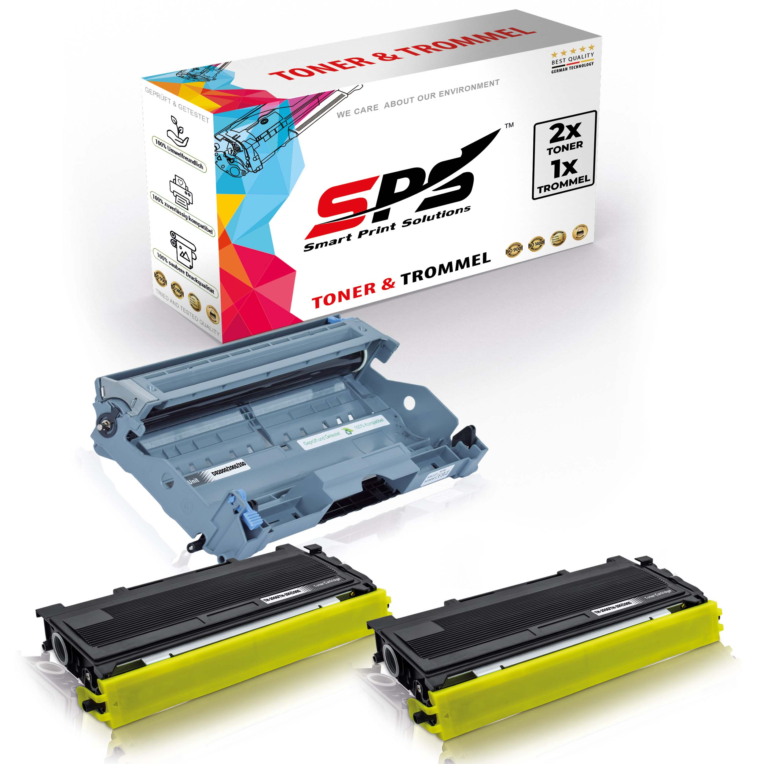 SPS S-1797 Drum Unit + Toner Schwarz TN2000) (DR2000