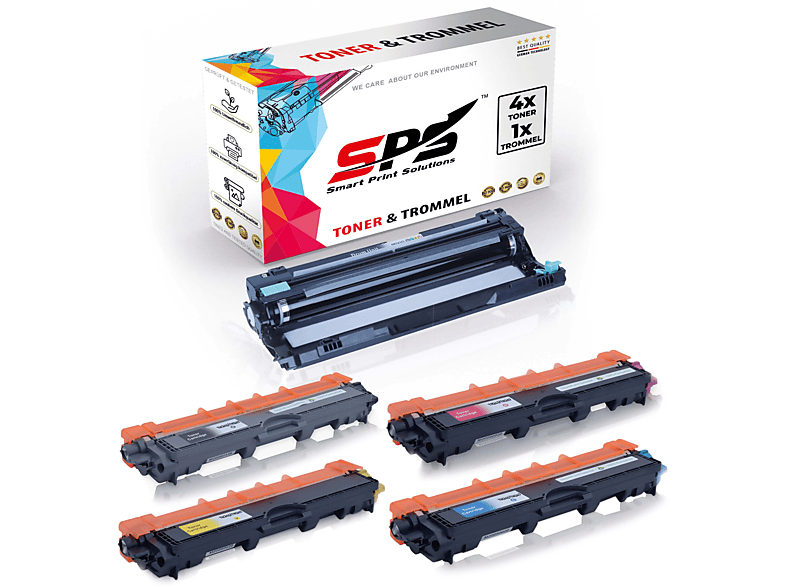 SPS S-4431 Drum Unit + Toner Schwarz Cyan Magenta Gelb (DR243CL TN247)