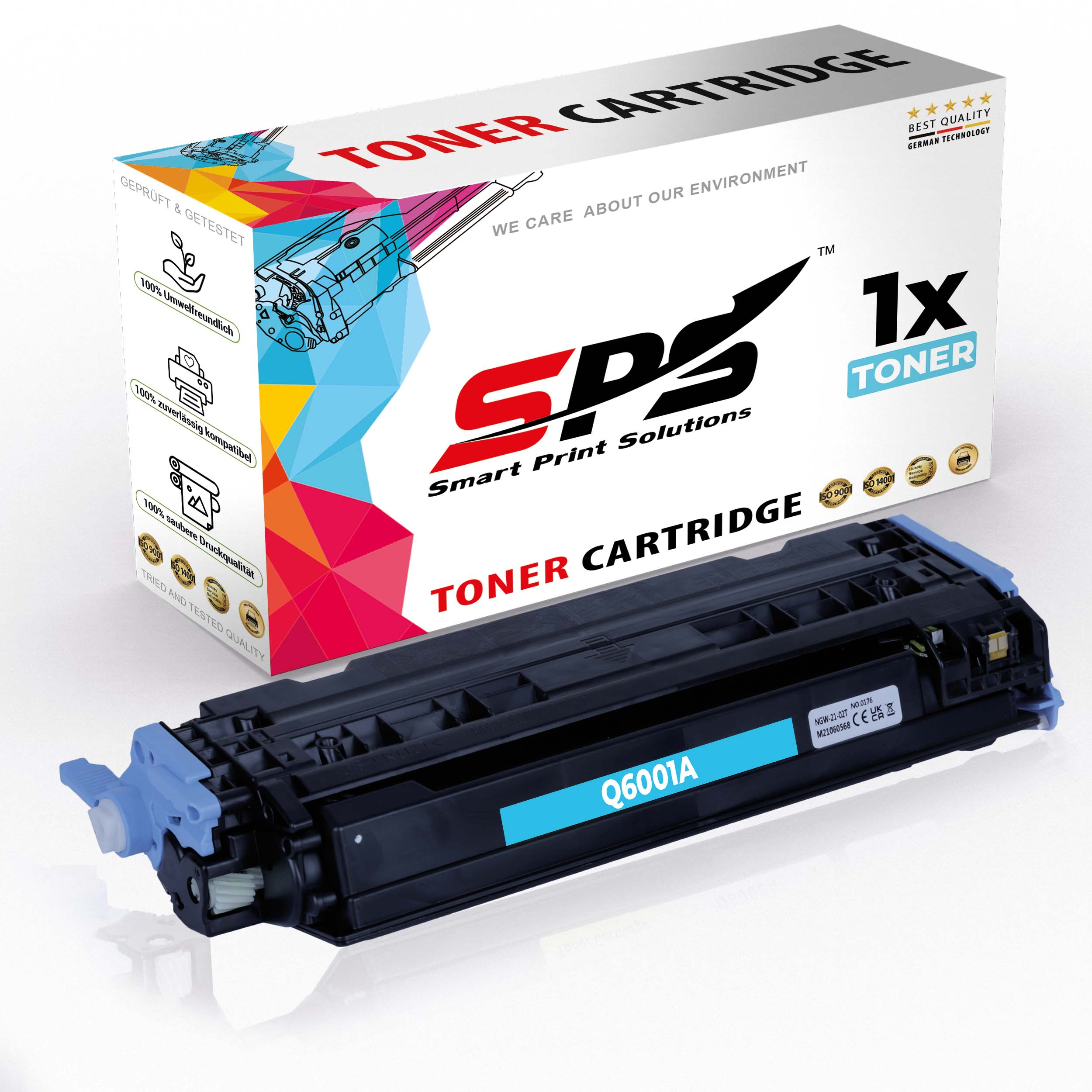 S-8186 MFP) Color Laserjet SPS Toner CM1017 Cyan / (Q6001A 124A