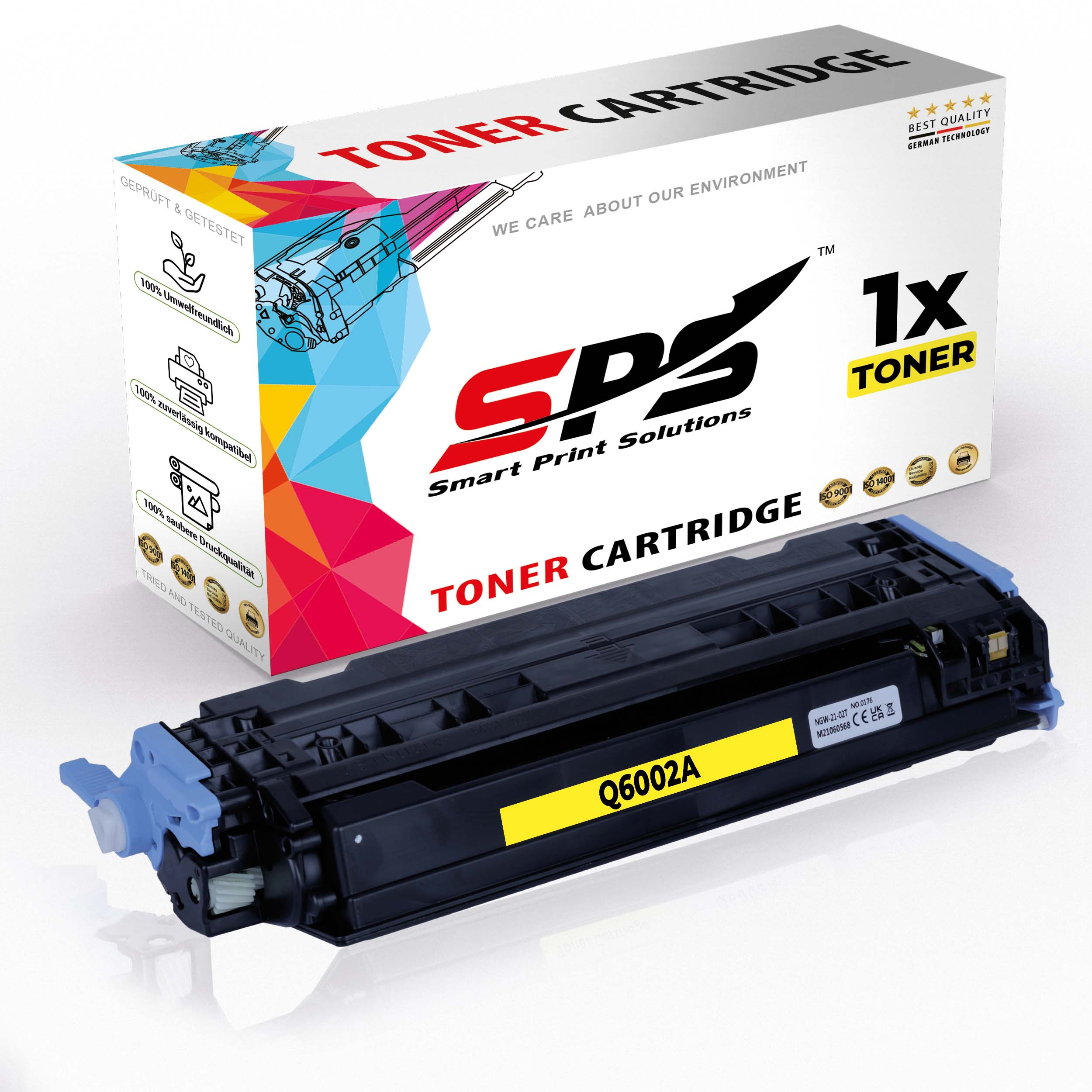 1600TN) Color Laserjet Toner Gelb SPS (Q6002A / 124A S-8251