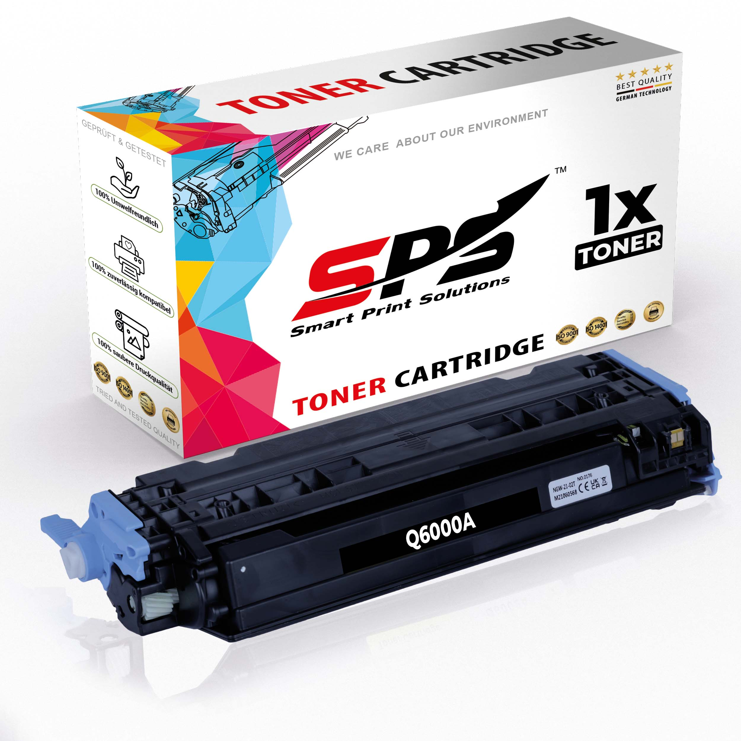 / SPS Toner Color CM1017) Schwarz (Q6000A 124A Laserjet S-8120