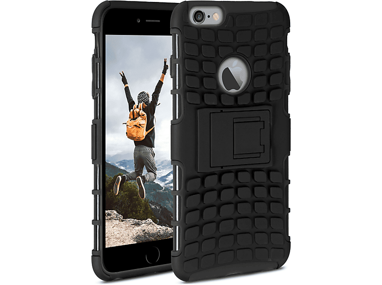 ONEFLOW Tank Case, Backcover, Apple, 6s Plus 6 Plus, Obsidian / iPhone