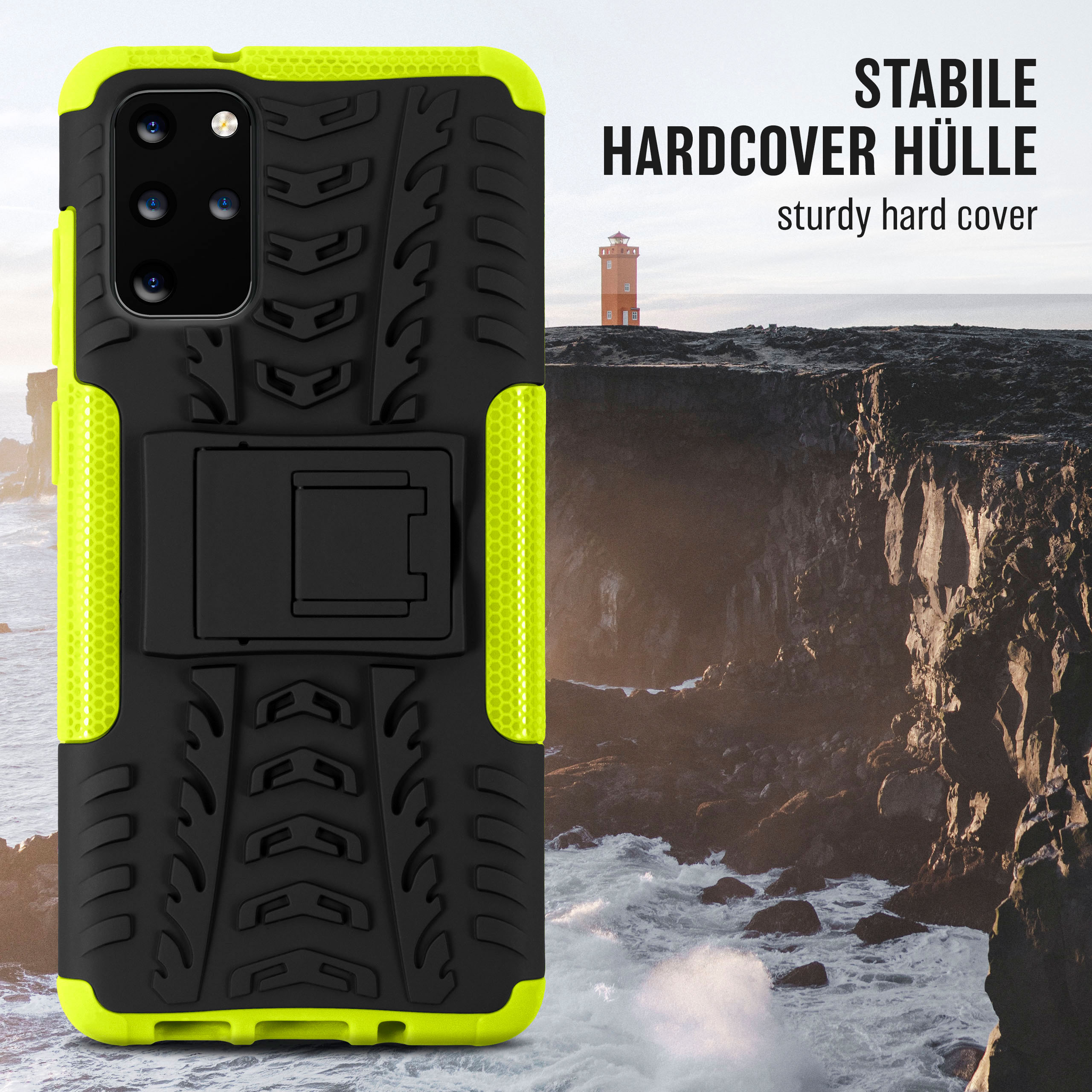 ONEFLOW Tank Case, Backcover, Samsung, Galaxy 5G, Plus Lime S20 