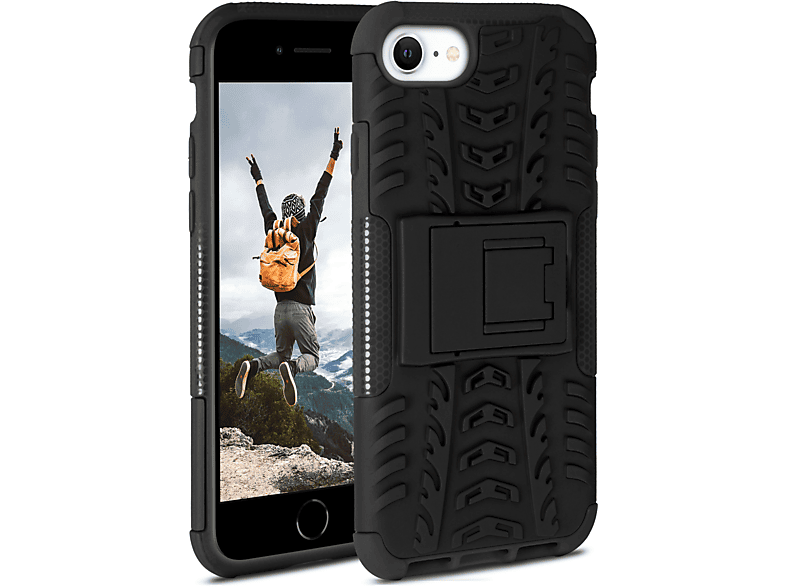 ONEFLOW Tank Case, Backcover, Apple, iPhone (2020), SE Obsidian