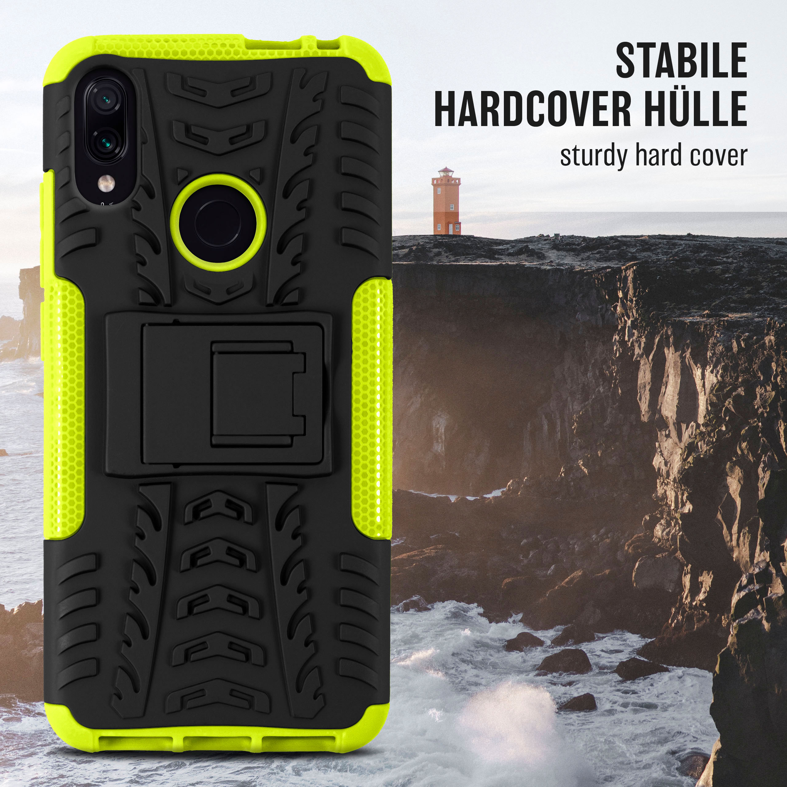 ONEFLOW Tank Case, Backcover, Lime 7S, Redmi 7/ Xiaomi, 7 / Pro Note Note