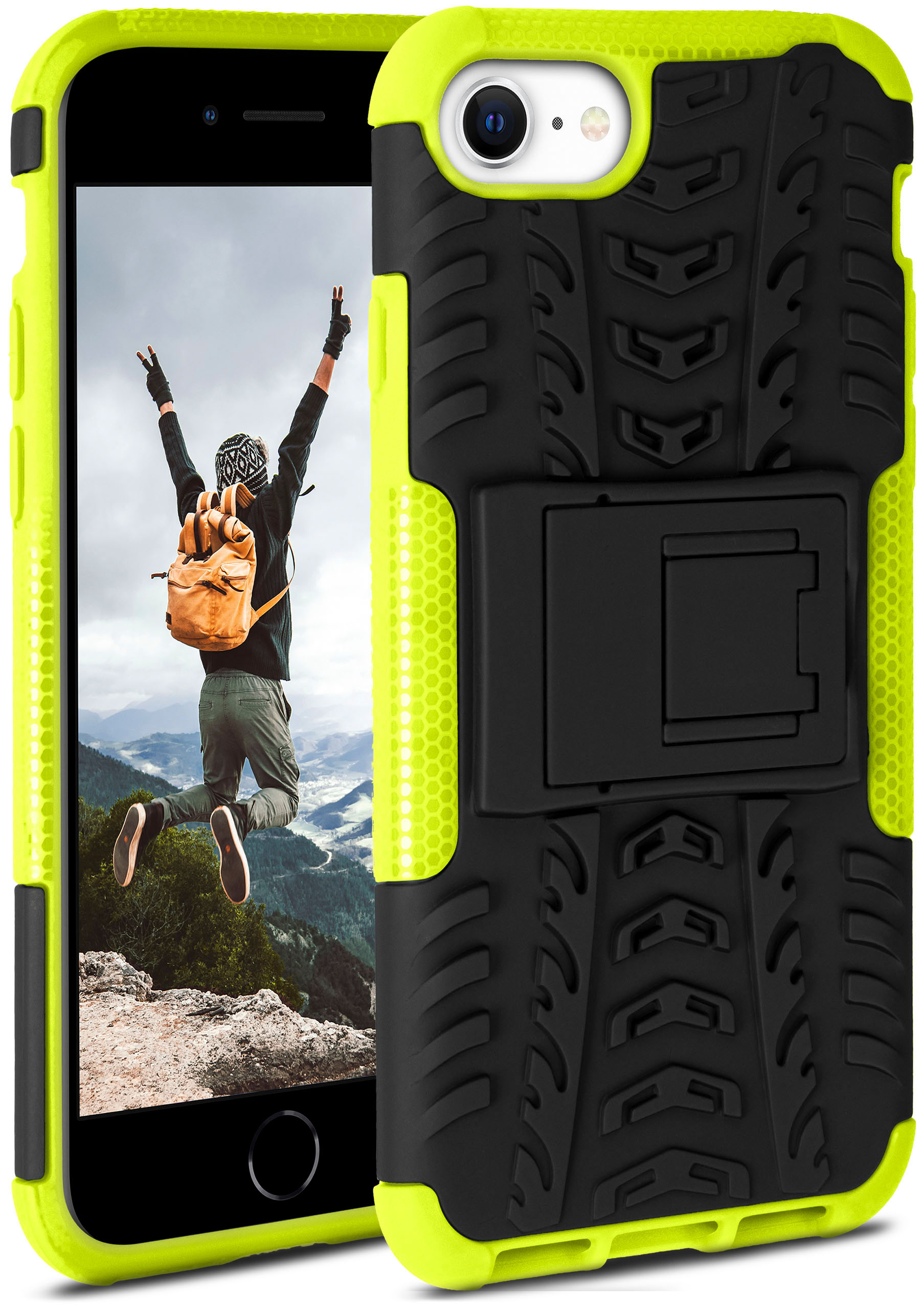 ONEFLOW Tank Case, Backcover, Lime iPhone Apple, SE (2020)