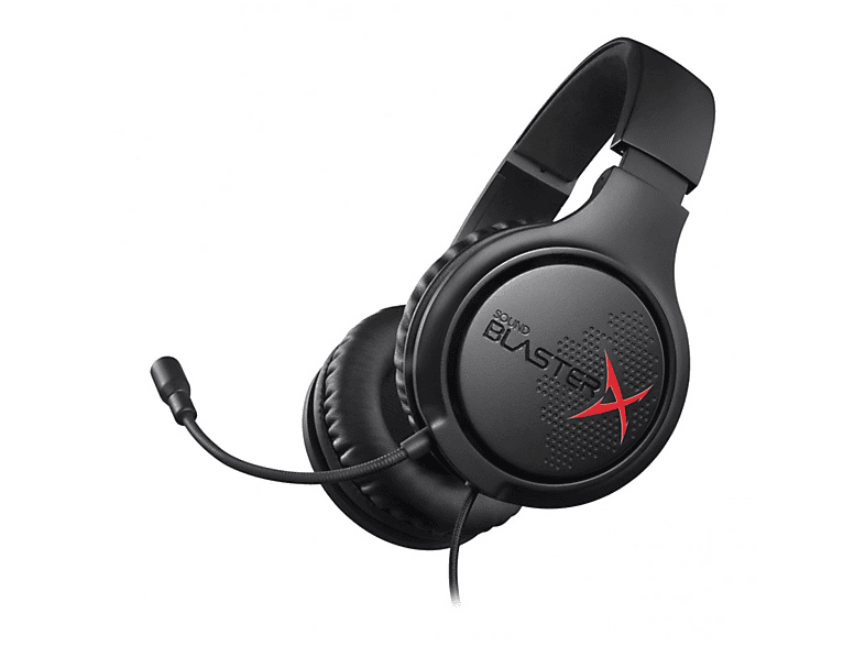 Headset Sound Rot CREATIVE LABS Schwarz, Gaming BlasterX Over-ear H3,