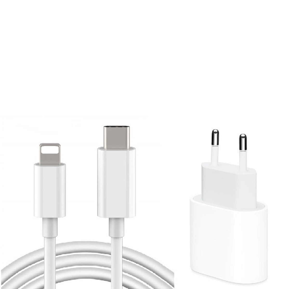 VENTARENT Netzteil 20W USB mit XS, für Apple, X, XR, Ladegerät iPhone Netzteil Weiß SE C 14, Lightning iPhone Ladekabel 11, 13, 20W Apple 12, Ladegerät