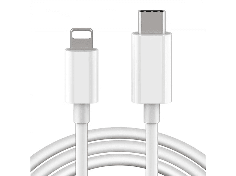 VENTARENT Lightning zu USB C Ladekabel iPhone 14 / 13 / 12 / 11 Pro Max Mini / XS / XR / SE 2020 Datenkabel, Schnellladekabel iPhone Ladekabel, 100 cm, Weiß