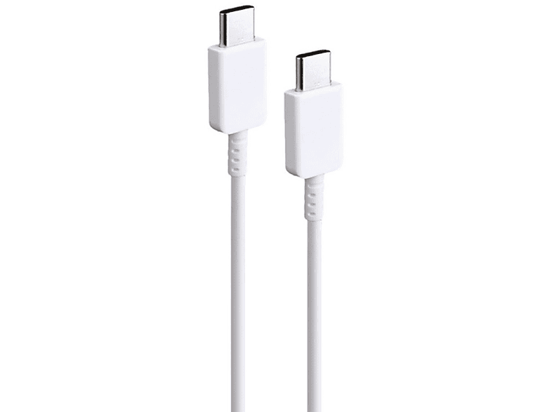 VENTARENT Ladekabel USB C zu USB C Samsung Galaxy S8 S9 S21 S22 S23 Ultra Plus Xiaomi Weiß, Ladekabel USB C auf USB Typ C Schnellladekabel, 100 cm, Weiß | Handy Kabel & Adapter