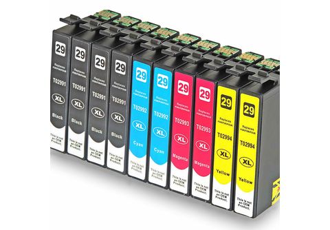 Gelb) Tintenpatrone Schwarz, (4x MediaMarkt | (29XL) Multipack Magenta, D&C 10-Farben 2x Cyan, 2x XP352 10 2x