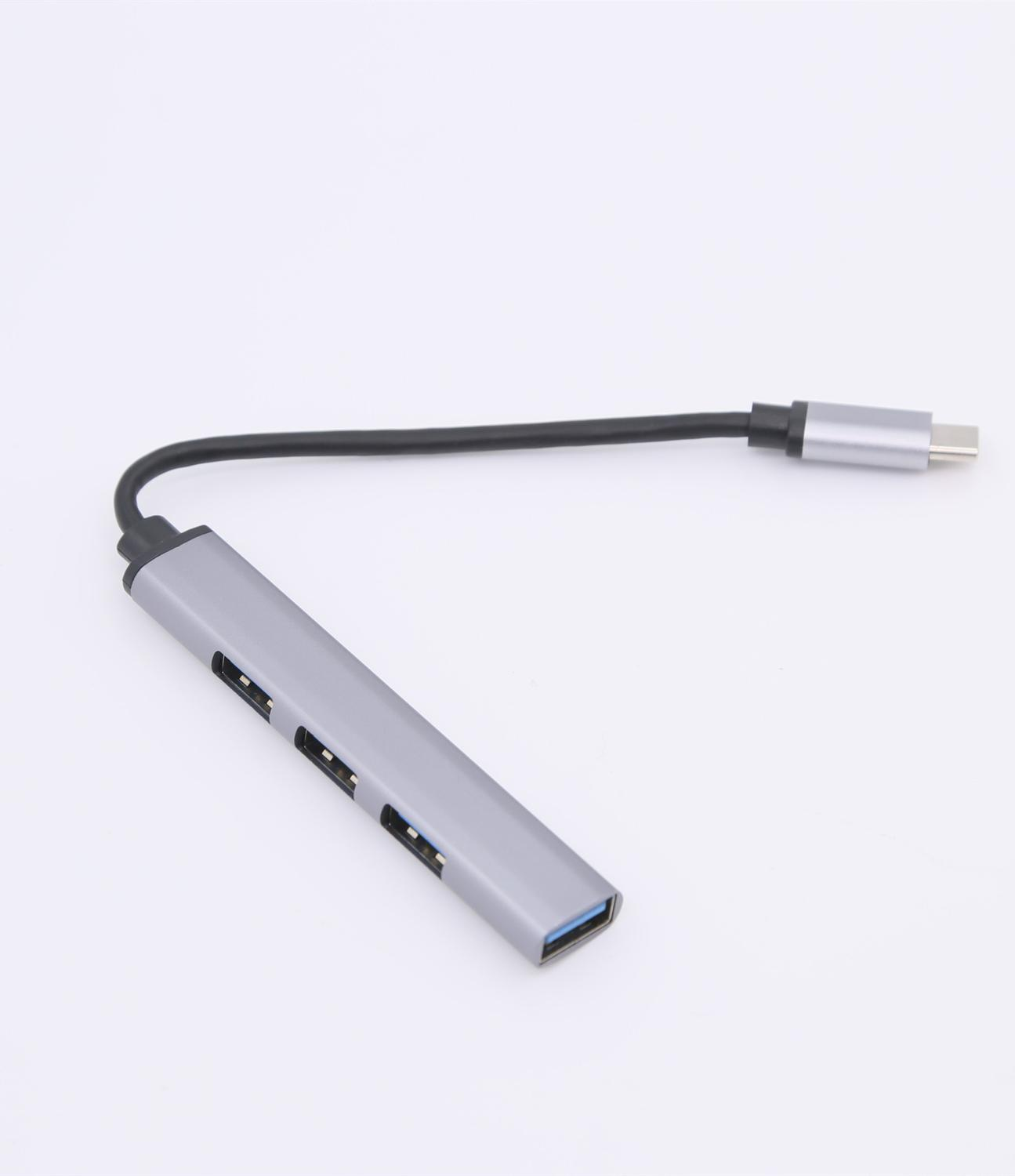 INF USB-Hub Gbit/s Aluminium für USB-C Konverter mit 5 4 USB-Anschlüssen