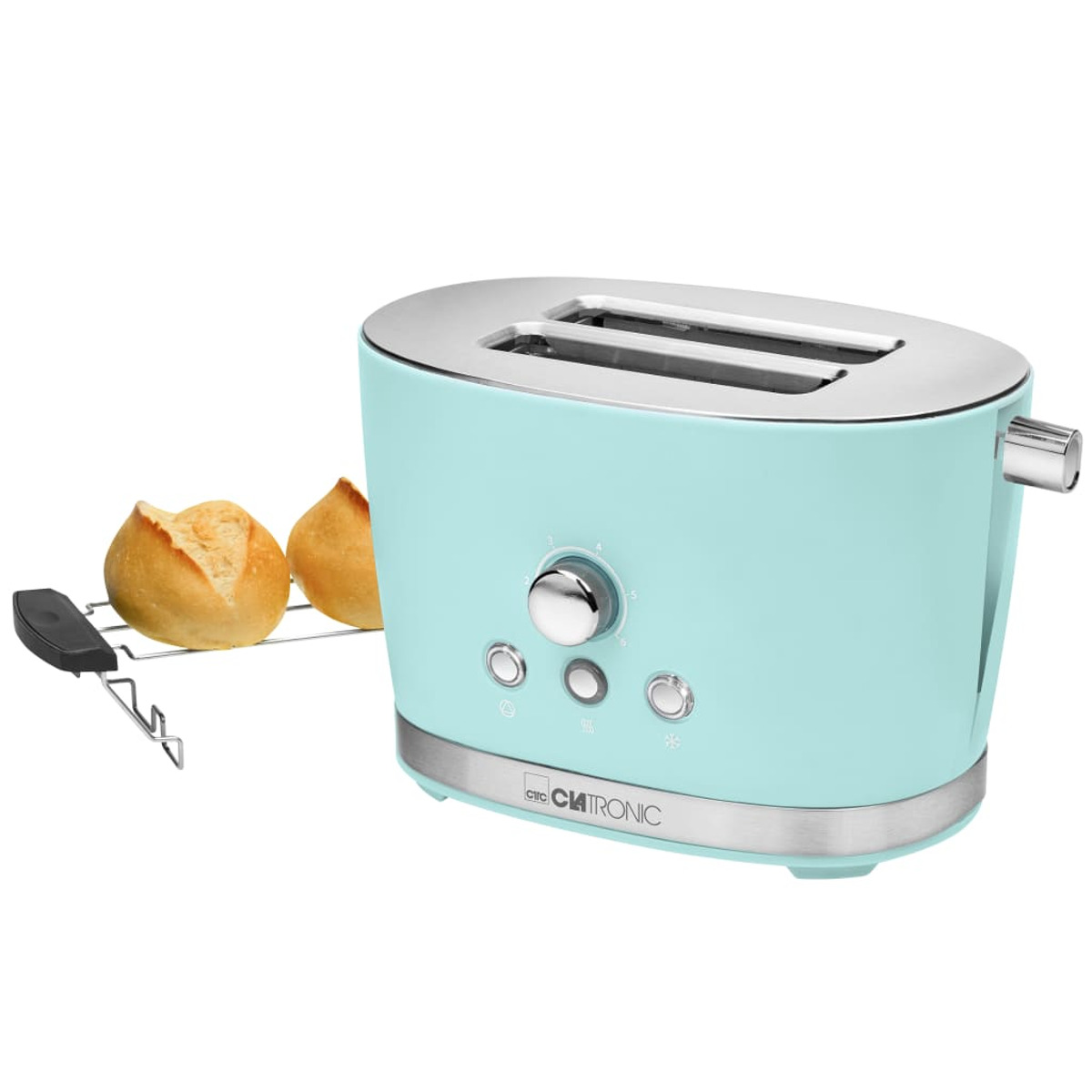 CLATRONIC 420255 Toaster Watt, (850 Schlitze: Grün 1)