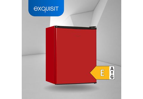 EXQUISIT KB60-V-090E rotPV Mini-Kühlschrank (E, 620 mm hoch, Rot) |  MediaMarkt | Kühlschränke