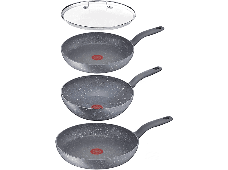 Cook Titanium) G13411 Beschichtung: Pfannenset Healthy (Aluminium, TEFAL