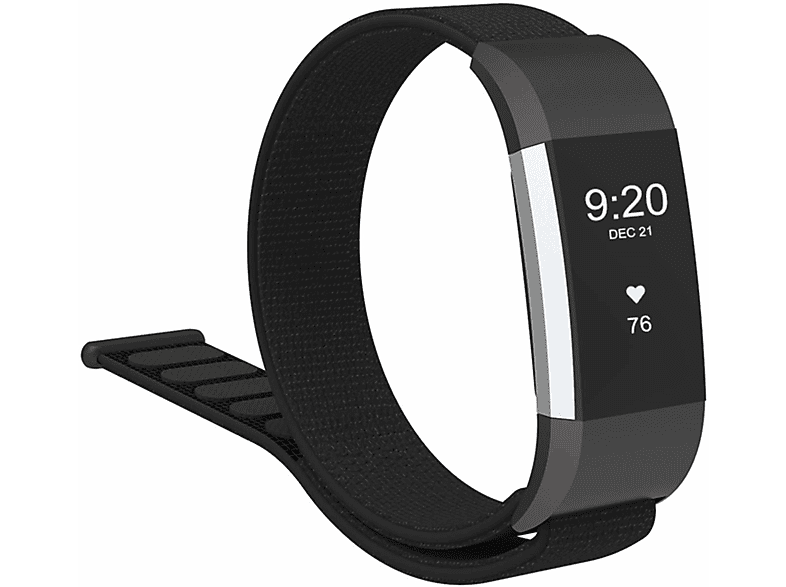 INF Armband für Fitbit Charge 2 austauschbares Klettverschluss Nylon