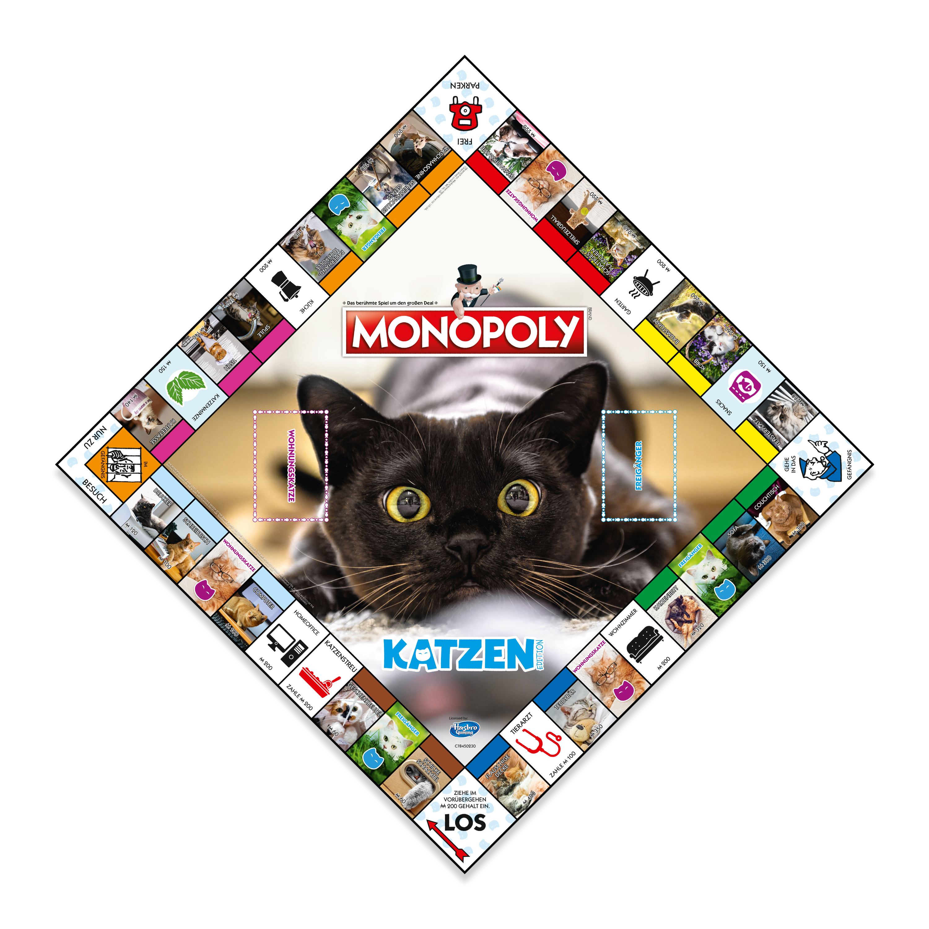 WINNING MOVES Katzen - Brettspiel Monopoly