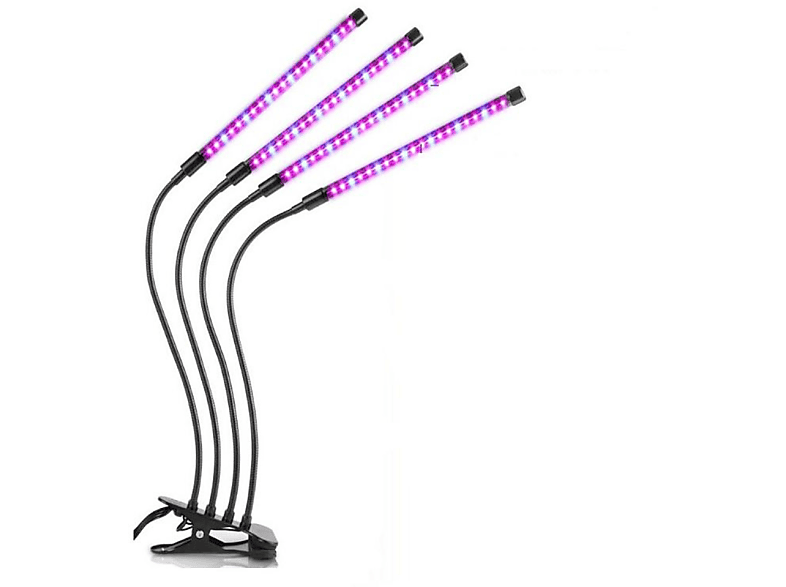INF LED-Lampe für Pflanzen / Pflanzenbeleuchtung mit 4 flexiblen Armen LED-Lampe für Pflanzen