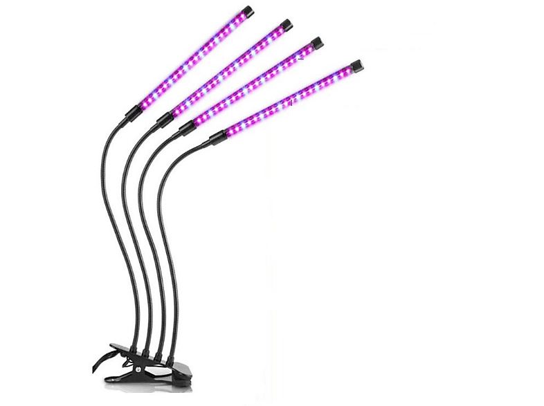 INF LEDLampe für Pflanzen / Pflanzenbeleuchtung mit 4 flexiblen Armen LEDLampe für Pflanzen