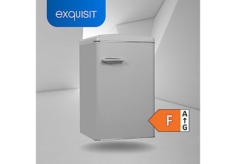 EXQUISIT RKS120-V-H-160F grau Kühlschrank (112,00 kWh/Jahr, F, 895 mm hoch,  Grau) | MediaMarkt