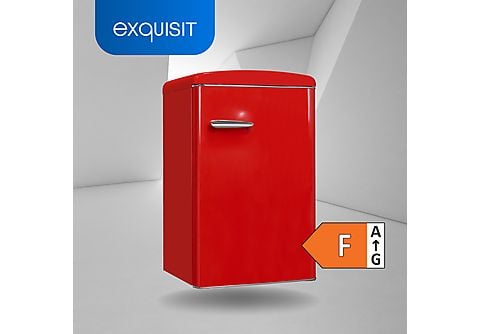 EXQUISIT RKS120-V-H-160F rot Kühlschrank (112,00 kWh/Jahr, F, 895 mm hoch,  Rot) | MediaMarkt