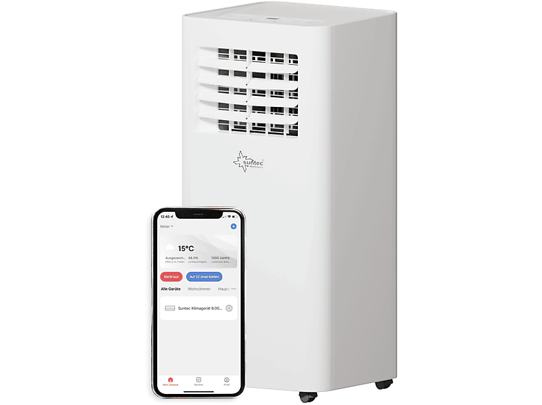 SUNTEC COMFORT 7.0 Eco R290 APP mobiles Klimagerät Weiß (Max. Raumgröße: 60 m³, EEK: A)