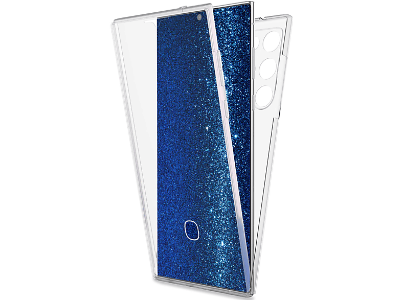 NALIA Klare 360 Grad Hülle, Full Cover, Samsung, Galaxy S22 Ultra, Transparent