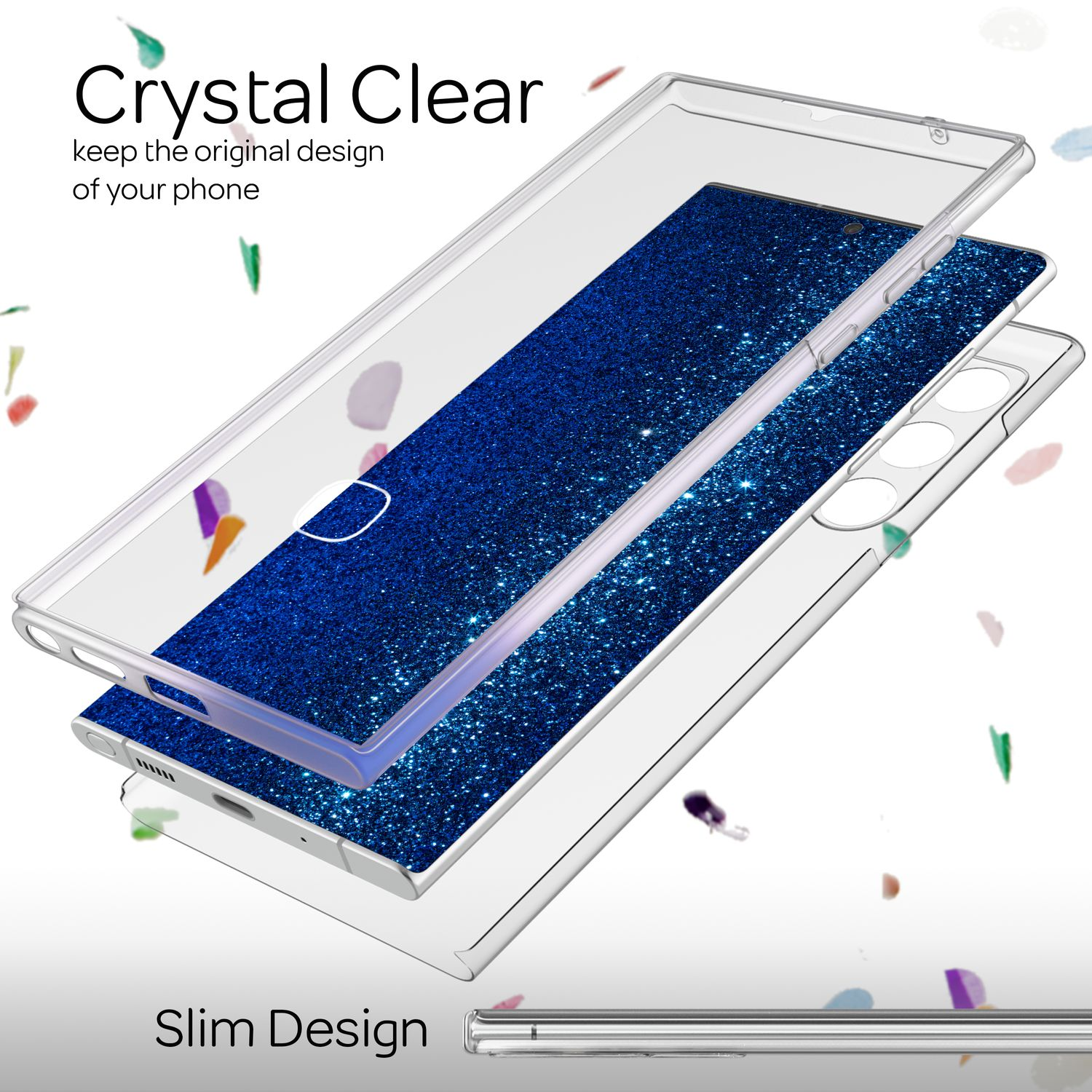 Grad Klare Galaxy Cover, NALIA Transparent Samsung, 360 S22 Full Hülle, Ultra,