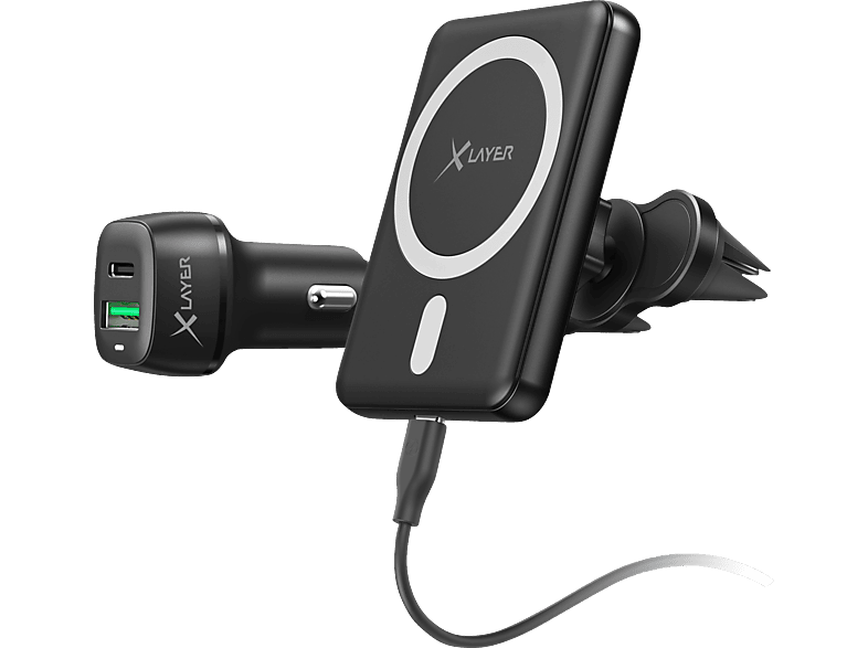 XLAYER MagFix Pro Set KFZ Halterung Ladegerät Apple, Smartphones und ...