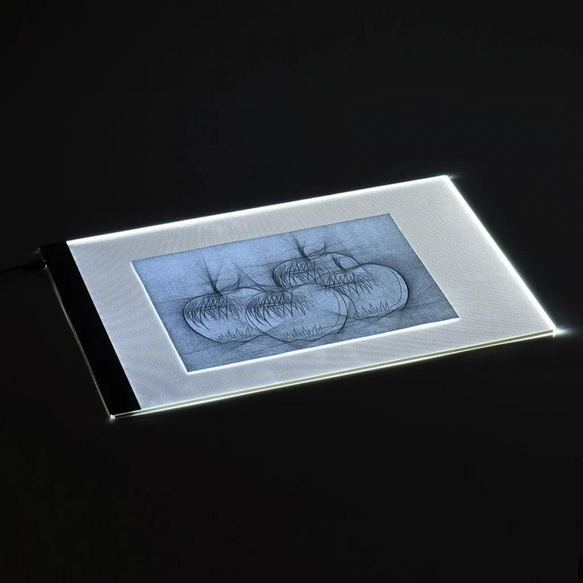A4 Grafiktablett mit LED 3-stufigem Dimmer Zeichenplatte INF