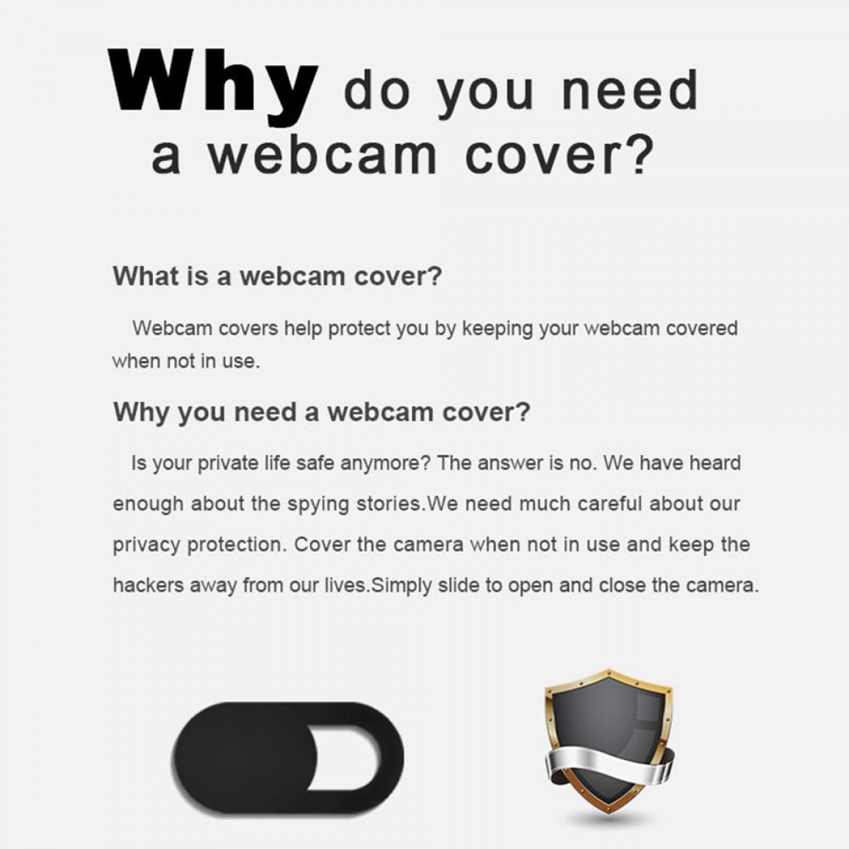 Slider, Webcam - Webcam Cover Abdeckung Abdeckung INF Webcam