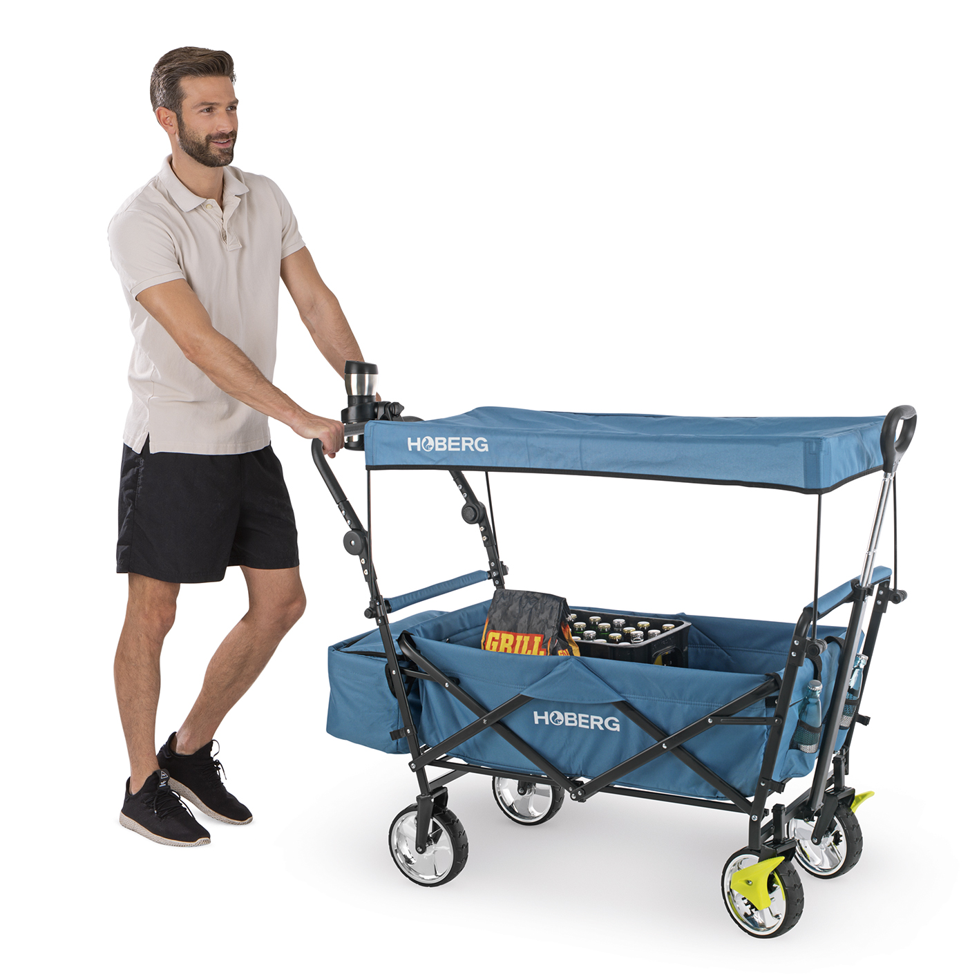 HOBERG 05301 Bollerwagen, Blau