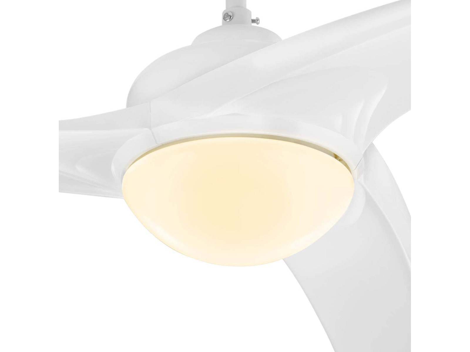 TRISTAR Deckenlüfter mit Licht Fernbedienung Deckenventilator und Watt) Weiß (55 Ø132cm